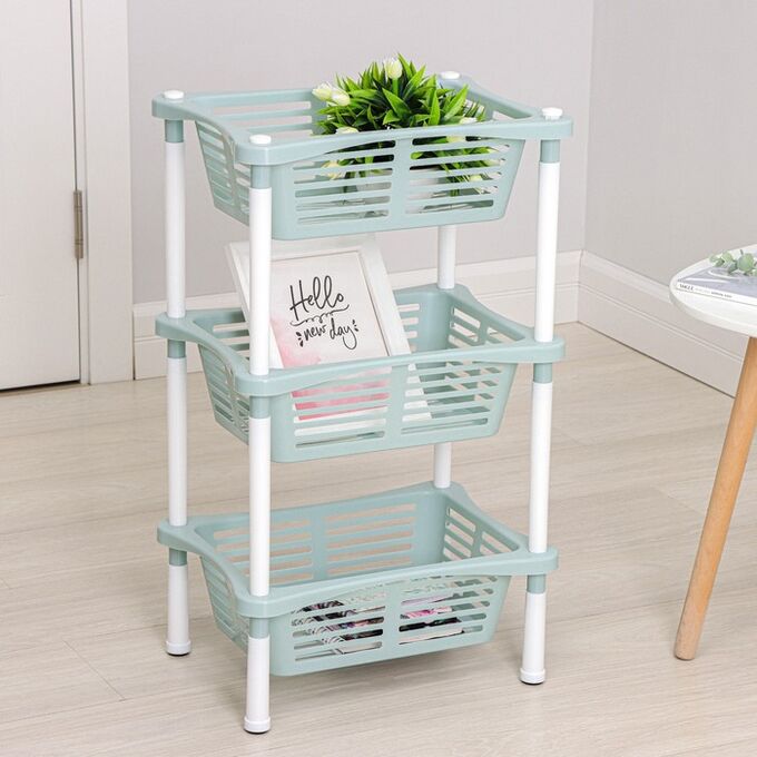 Этажерка с корзинками Krita 3-секционная TM Berossi